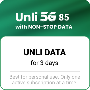 UNLI 5G w/ NON-STOP DATA 85